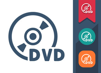 Data Disc, CD, DVD, Blu-ray Icon