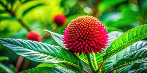 With its lush green foliage and distinctive flower, the konjac plant radiates an innate beauty, showcasing natural elegance that enriches any landscape or indoor space.