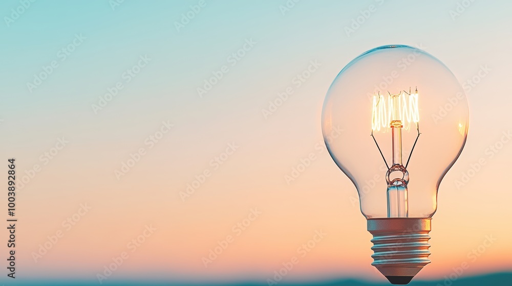 Poster a lightbulb with a keyhole in it, symbolizing the solution that unlocks the path forward.