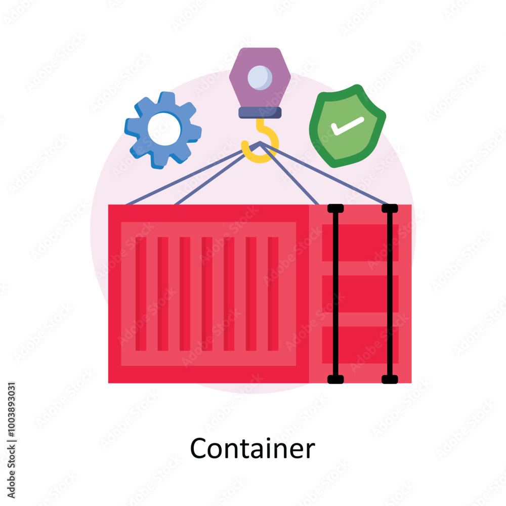 Poster container concepts style illustrations. eps 10 file