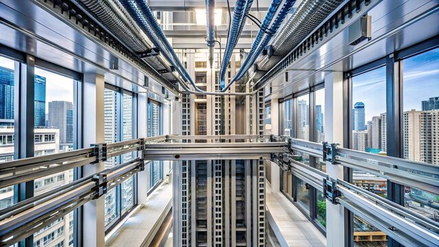 Low voltage electrical busway or busduct in high rise tower, asymmetric design