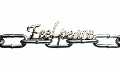 Obraz premium Feel peace word