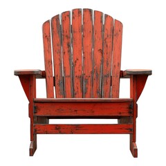 Red Adirondack Chair