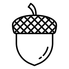 The acorn icon is the fruit or acorn of an oak tree © yoyonpujiono