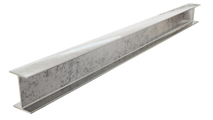 A three-dimensional representation of a steel beam, showcasing its structural integrity.