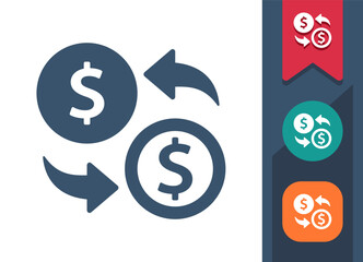Finance, Currency, Coins Icon