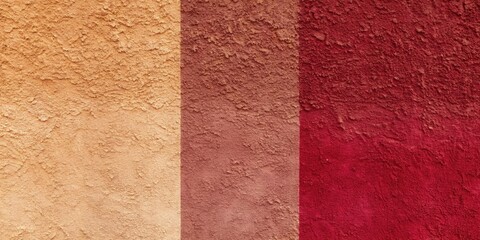 Fototapeta premium Bold textured wall in shades of yellow and red.
