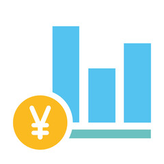 Yen value trend icon