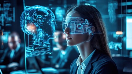 Business brainstorm session with cyber security experts