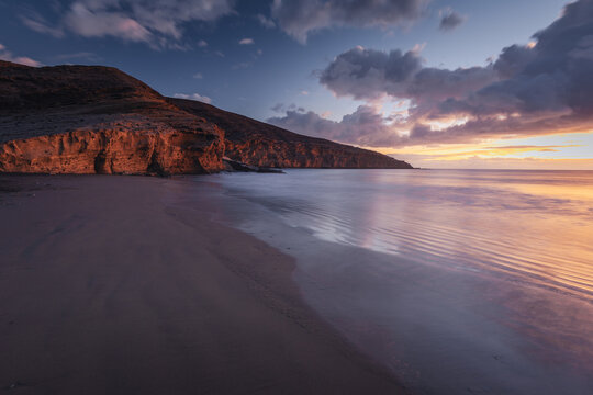 Coast line in Playa Montana Pelada Tenerife, Canary Islands.