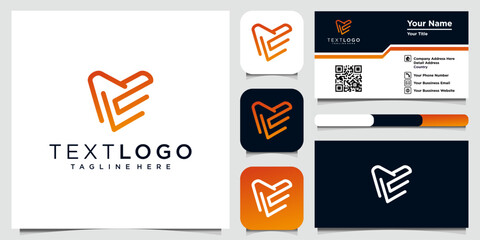dental clinic tooth logo design vector illustration with business card