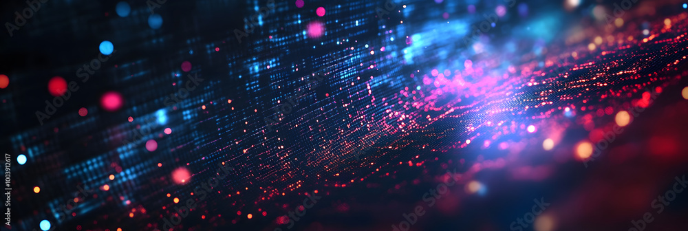Poster digital background perfect for tech processes, neural networks, artificial intelligence, data transf