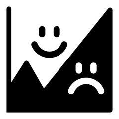 Short squeeze icon. Depicting investors emotions