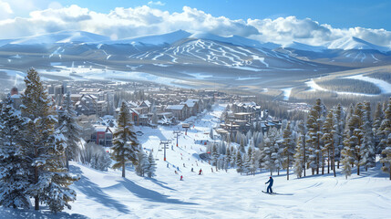 Fototapeta premium art mountains