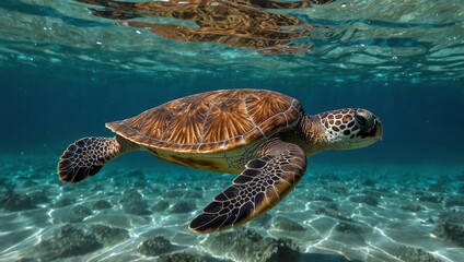 Fototapeta premium green sea turtle