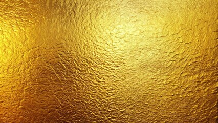 Fototapeta premium Low angle gold wall texture background with light reflection