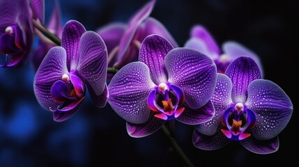 Purple Orchid Blooms