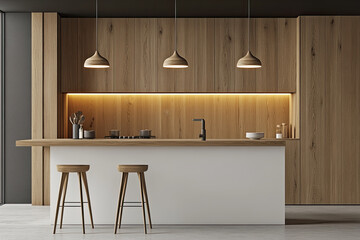 Modern Kitchen Room with Sleek Design