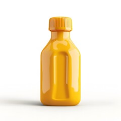 3D mustard bottle rounded design render