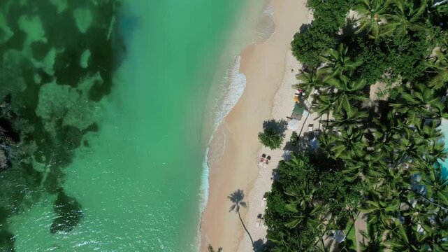 Aerial view of Cayo Levantado Dominican Republic