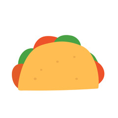 Taco. Vector icon. Food design. Illustration on white background.