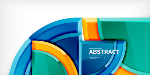 Triangle circles background. Vector Illustration For Wallpaper, Banner, Background, Card, Book Illustration, landing page