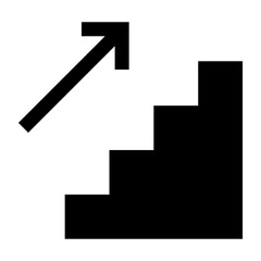 Upstairs icon - Solid style