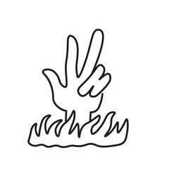 isolated halloween liner icon in vector. halloween design element. character in doodle style. minimalistic icon for website sticker logo mascot poster.