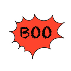 isolated halloween liner icon in vector. halloween design element. character in doodle style. minimalistic icon for website sticker logo mascot poster.