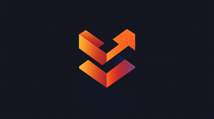 An innovative logo for a tech startup, featuring sleek lines and modern fonts.