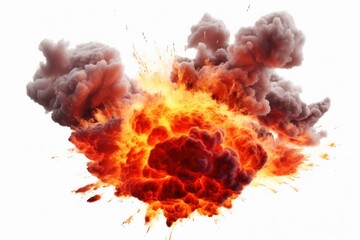 Explosion explosion smoke flame.