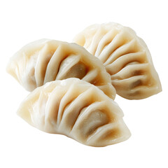Delicious dumplings on a white isolated background. transparent background