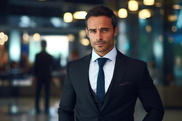Fototapeta premium Mexican businessman portrait tuxedo adult.