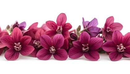 Fototapeta premium a group of purple flowers