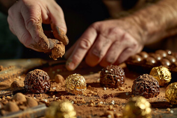 Chocolate production sweet indulgence made generative AI technology