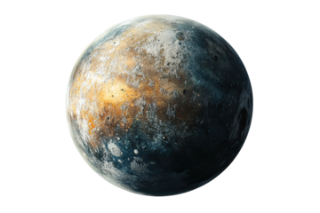 Exoplanet isolated on white background