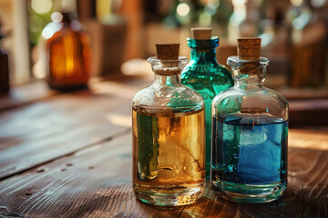 Famous aromatherapy perfume brand developing presenting new aromat, beauty lab Generative AI