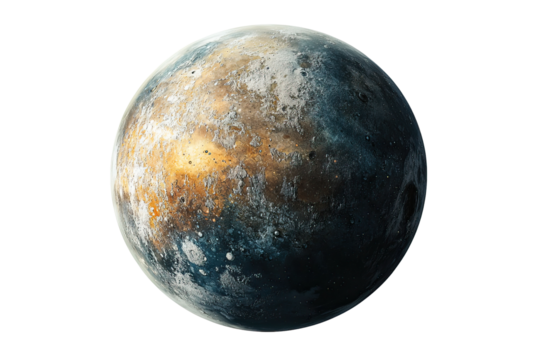 Exoplanet isolated on white background