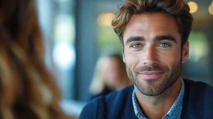 Obraz premium Businessman in a Restaurant