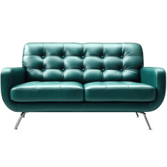 Fototapeta premium Teal Leather Sofa