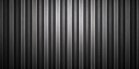 Vertical Lines of Silver and Black Metal With Textured Surface