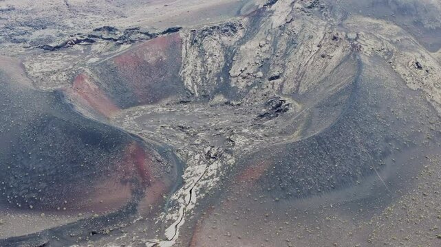 Aerial view of Timanfaya national park in Lanzarote