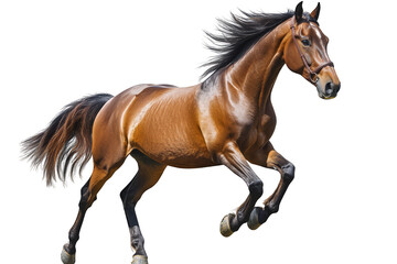 Obraz premium Galloping stallion on transparent background