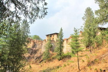 Ancient Ruin of Drukgyel Dzong in Bhutan