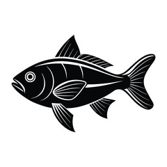 fish silhouette vector