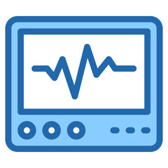 Vector Icon Cardiogram, Hear Rate, Pulse, Medical, Electrocardiogram