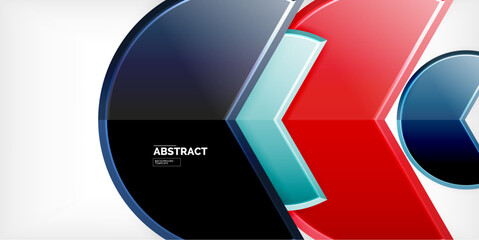 Trendy round shapes with triangular angle design element. Vector Illustration For Wallpaper, Banner, Background, Card, Book Illustration, landing page