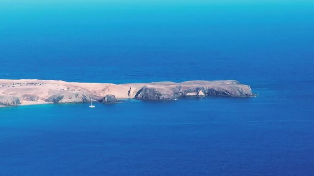 Aerial view of Lanzarote