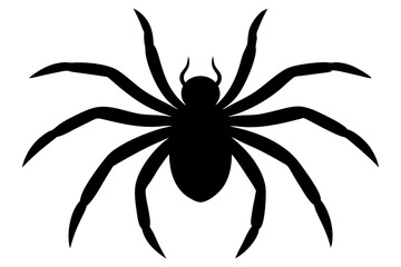 Halloween spider silhouette vector illustration design