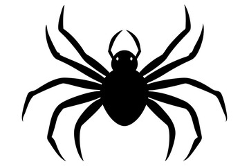  Halloween spider silhouette vector illustration design